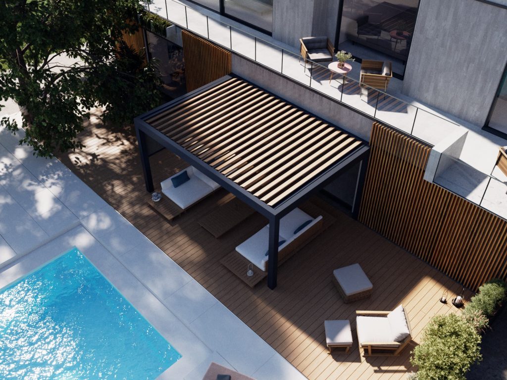 Pérgola bioclimática Brustor B200XL 06 Pérgola bioclimática Brustor B200XL